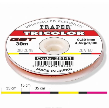 Żyłka GST Tricolor Traper do metody żyłkowej indykator
